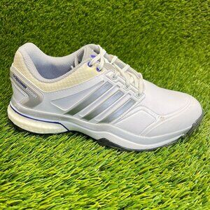 Adidas Adipower Boost Womens Size 6 White Silver Running Spike Golf Shoes Cleats